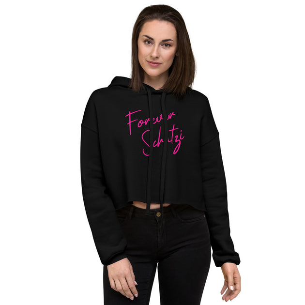 Cherry New York Cropped Hoodie Small / Black